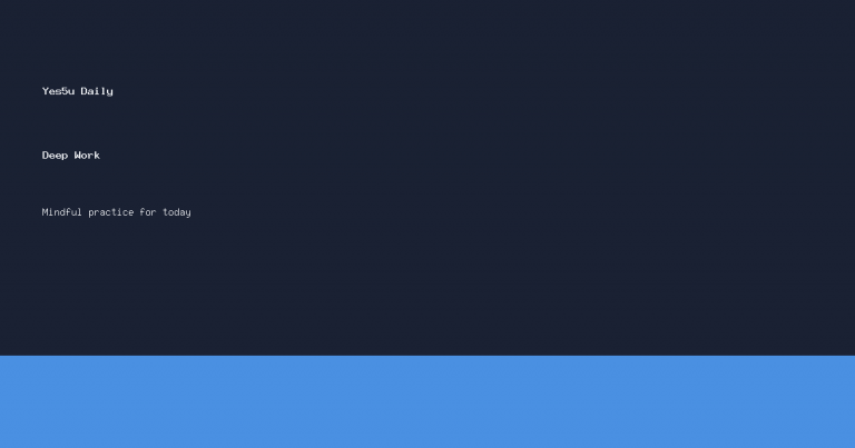 Deep Work Habit: Protect One 45-Minute Focus Block
